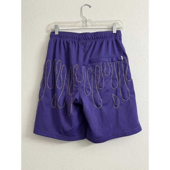 Ice Cream Pineapple Shorts Prism Violet BBC Drawstring Pockets Men’s M - Picture 8 of 15